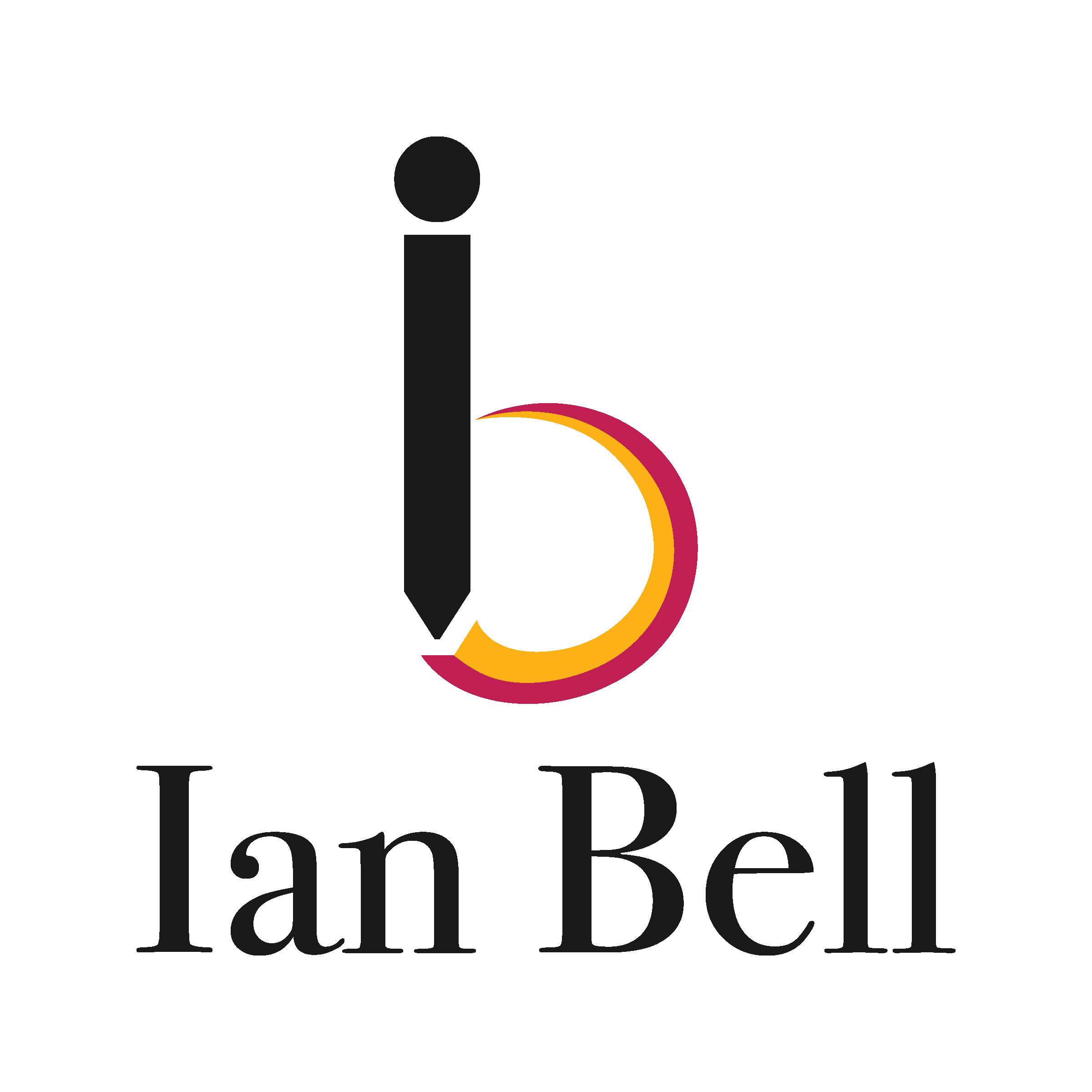 Logo with the text Ian Bell under it